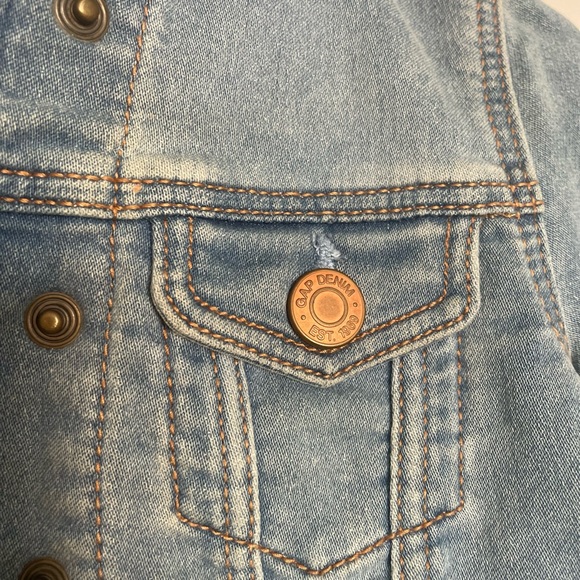 GAP Baby Denim Button Jacket - Size 18-24 - Picture 4 of 10